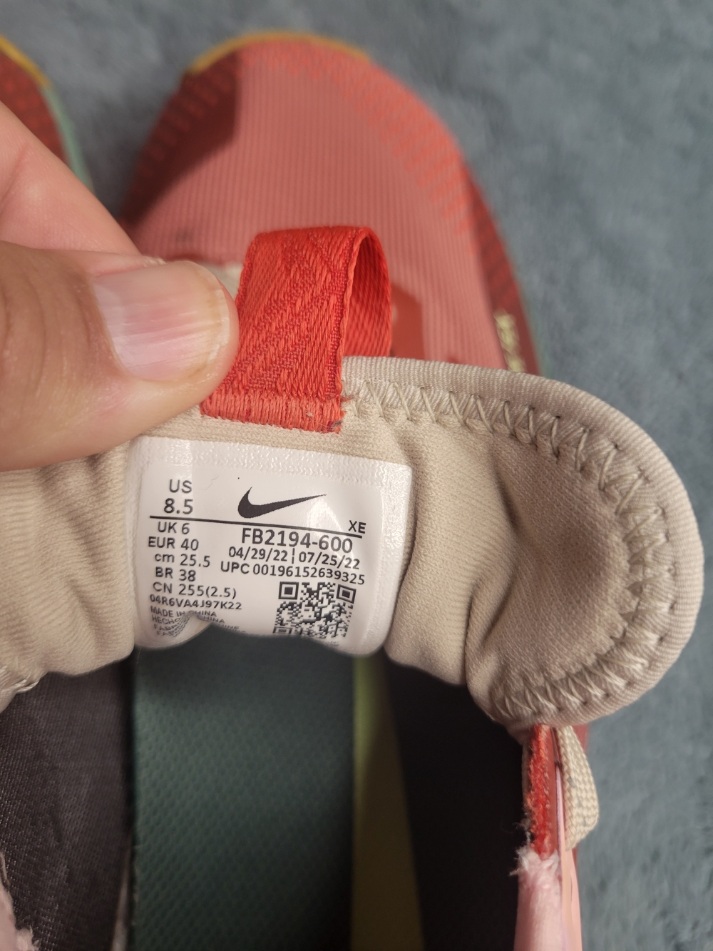 Nike React Pegasus Trail 4 Canyon Rust/medium Soft Pink Fb2194-600 - Picture 8 of 8